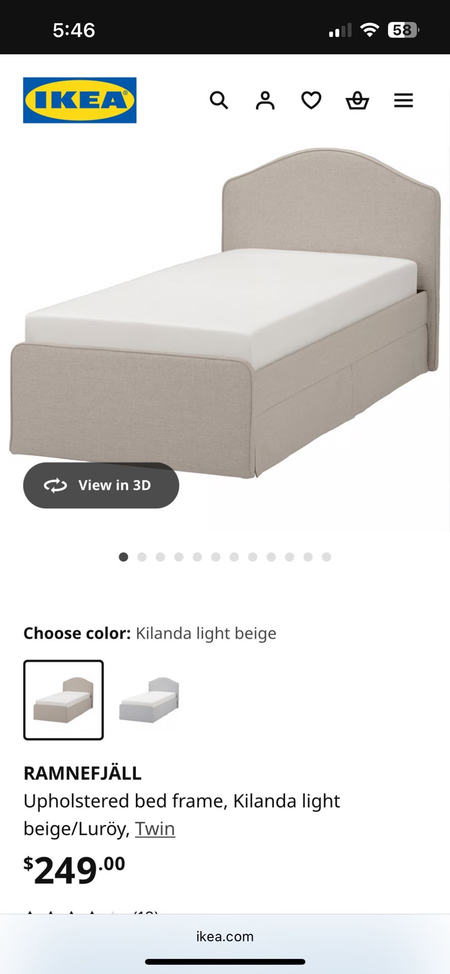 Twin Bed, With Drawers 