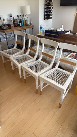 Four West Elm Source Dining Chairs