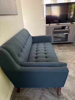 Mid-Century Modern Tufted Sofa