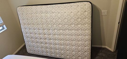Queen Sealy Mattress with Box Spring and Frame