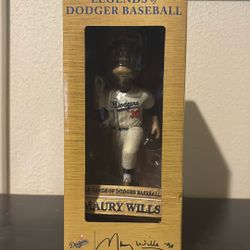 Maury Wills 2022 Legends Of Dodger Baseball Bobblehead