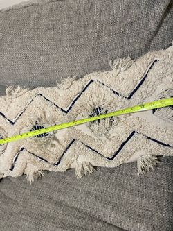 Boho Fringe Throw Pillow Cover