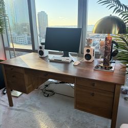 Crate & Barrel Wood Desk - Ainsworth