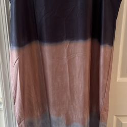 Midi Sundresses Trendy Tie Dye Print Side Slit Linen Sun Dress Flowy Boho Beach Maxi Long Dresses(cash & pick up only) size XL 