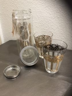 3pc Glass Tea Service NEW