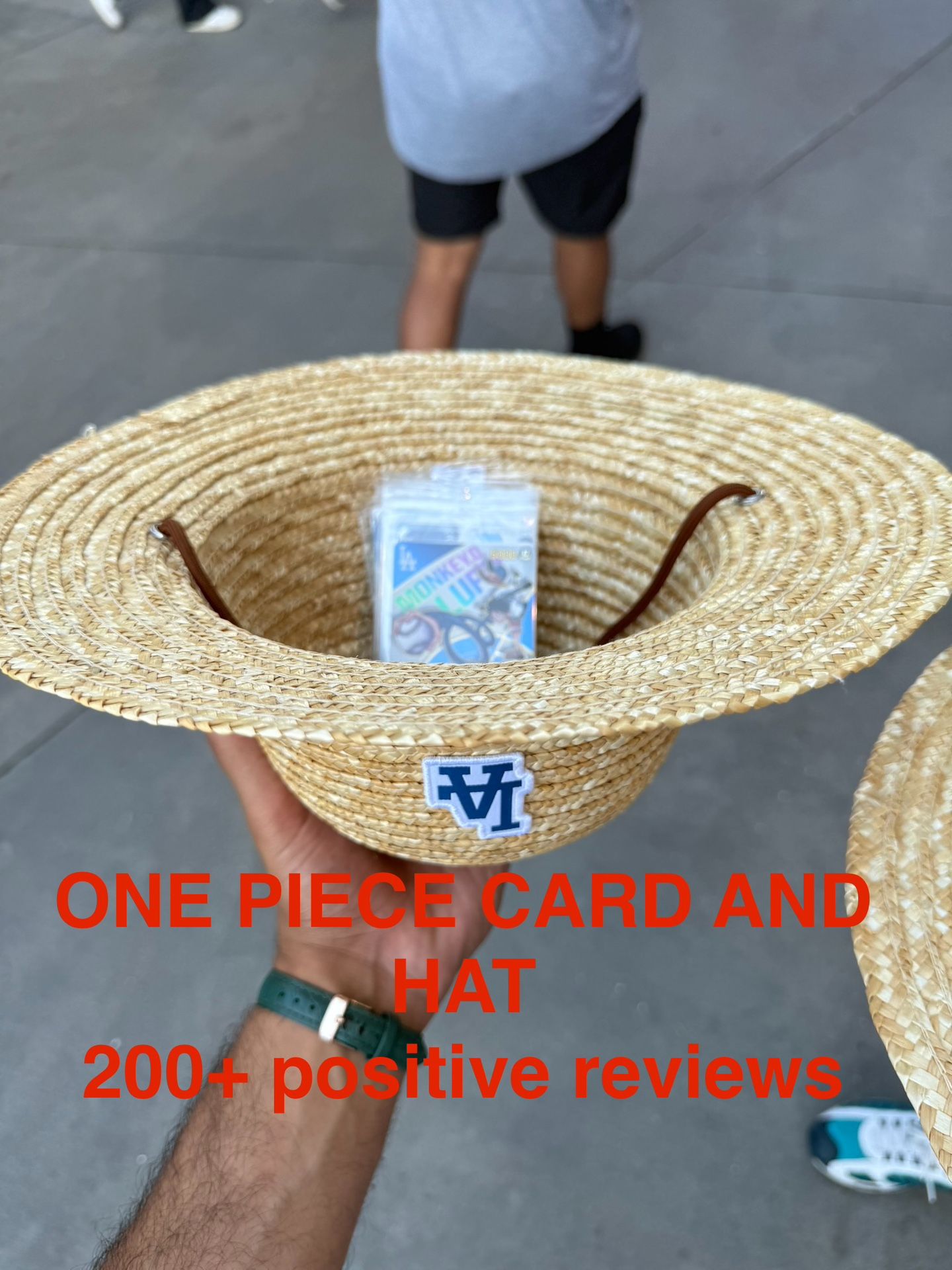 Dodgers One Piece Hat And card