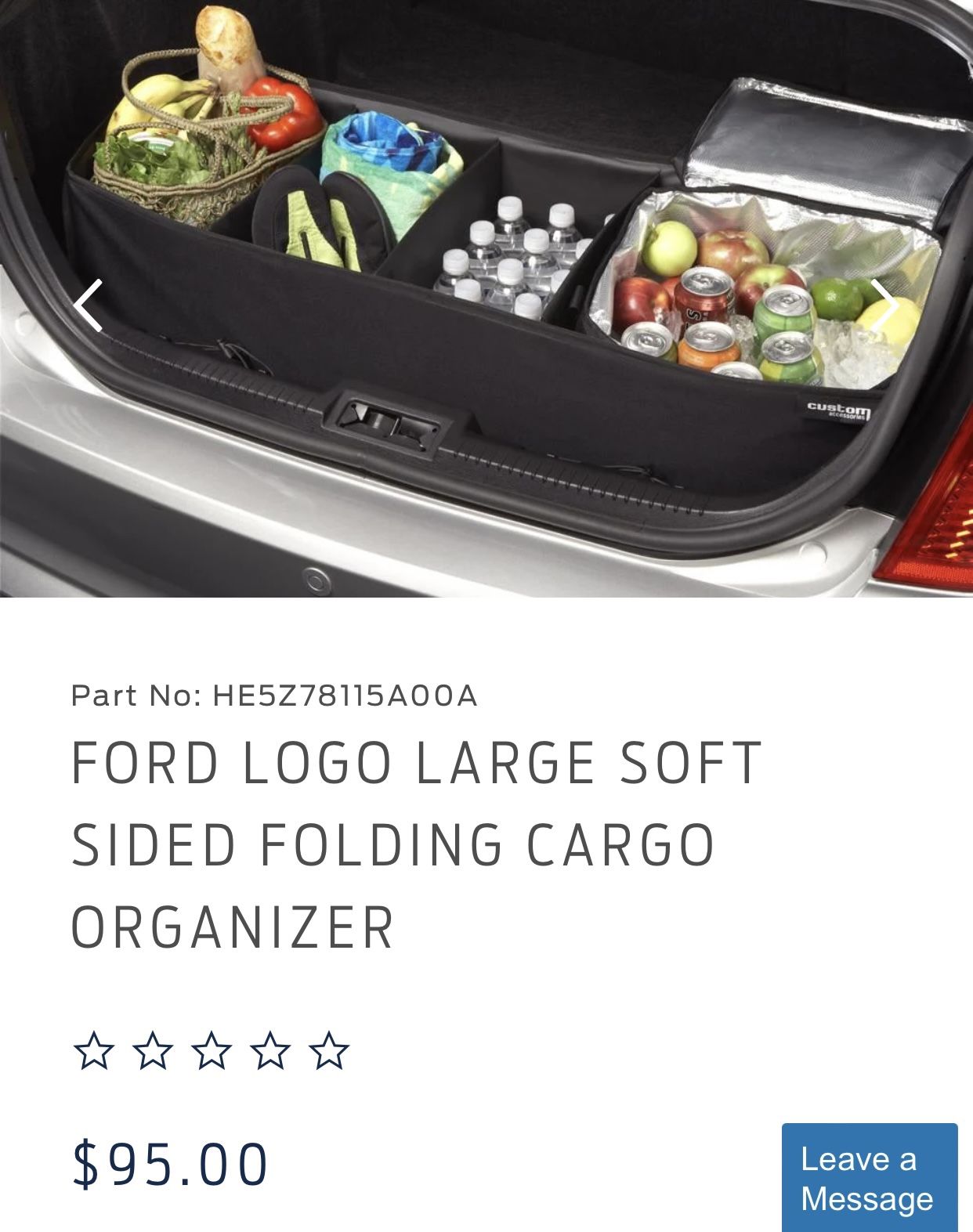 Brand New Ford Cargo Organizer