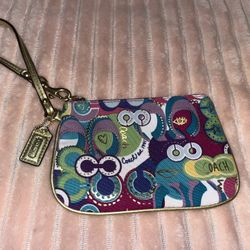 REAL coach wristlet 