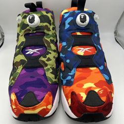 Bape Reebok Collaboration Insta Pump Fury OG Size 10.5 