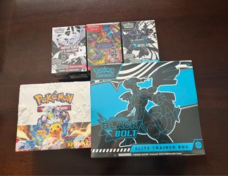 Phantasmal flames bundle black bolt Etb black bolt bundle white flare bundle surging sparks booster