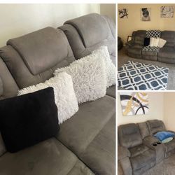 Reclining Couch And Loveseat 