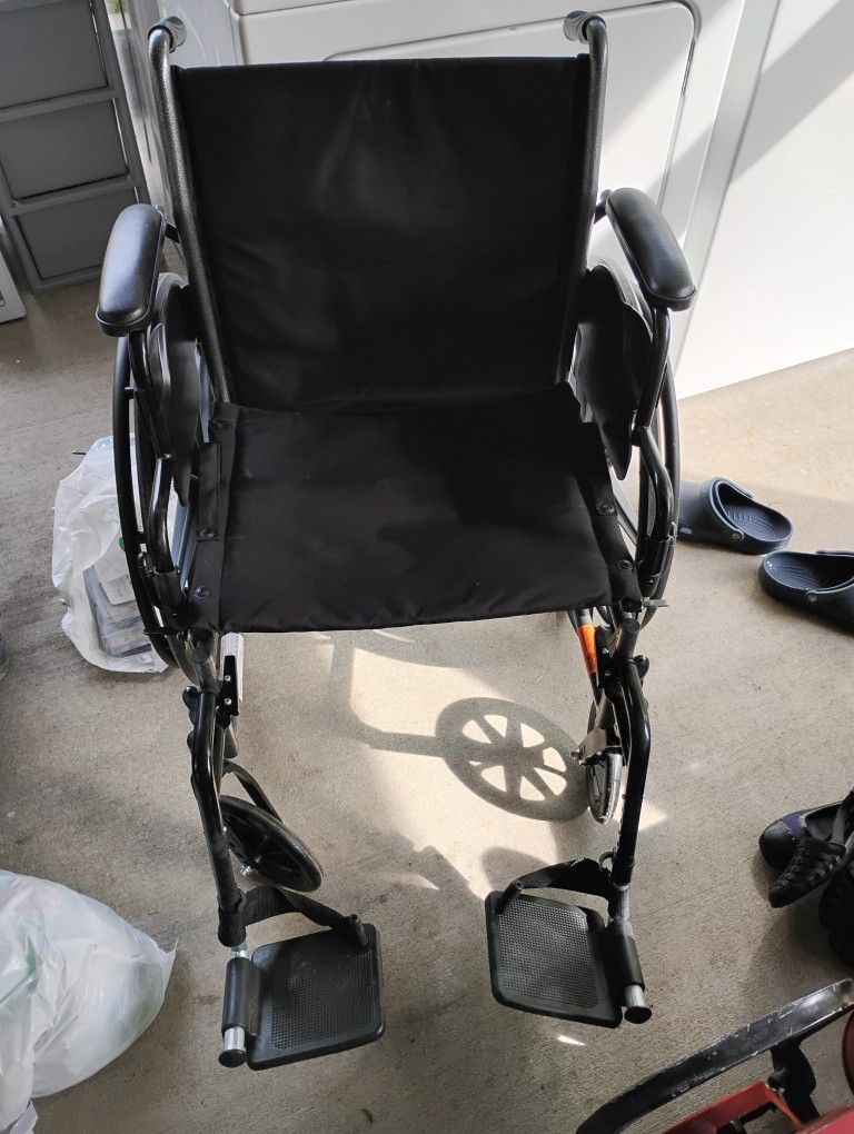 Wide Black Wheelchair