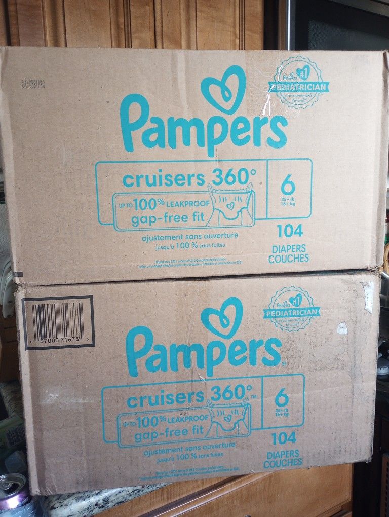 Pampers Diapers Size 6 (2 Boxes)