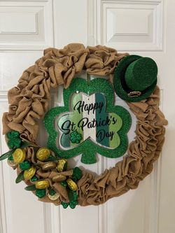 St Patrick’s day wreath