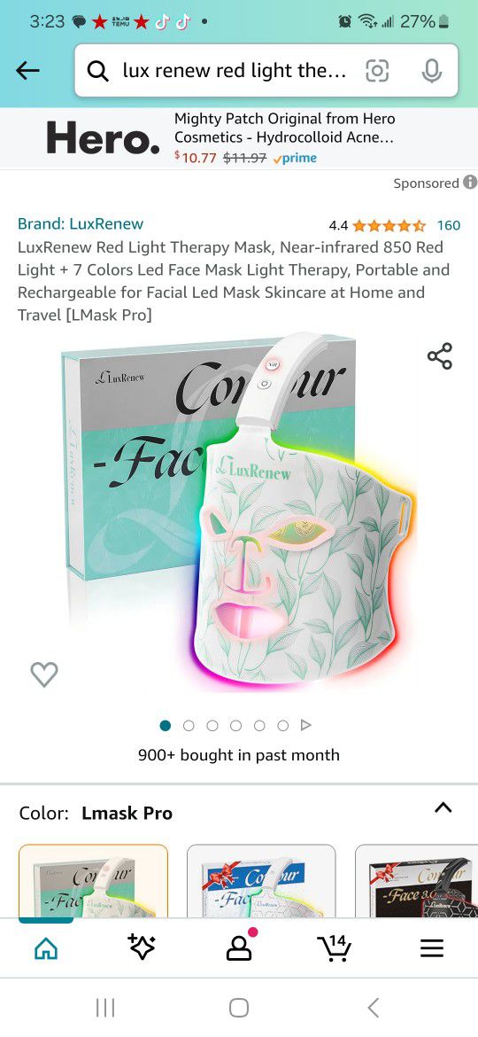 Luxrenew 7 Setting Face Mask