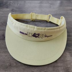 VTG 80s UW University of Washington Huskies KYYX FM Yellow Visor