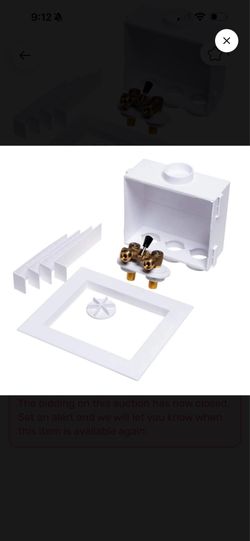 Oates Washing Machine Outlet Box