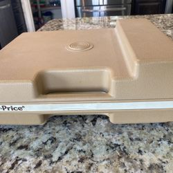 Fisher-Price Record Player Vintage Brown Plastic Case 1978