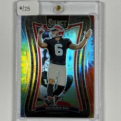 2024 Panini Select Tie-Dye Prizm #303 Younghoe Koo #/25 (Case Hit)