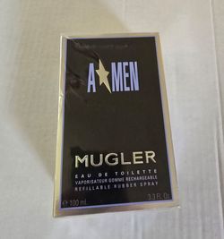 Mugler A*Men EDT 3.3 oz 100 mL Refillable Rubber Spray NEW SEALED