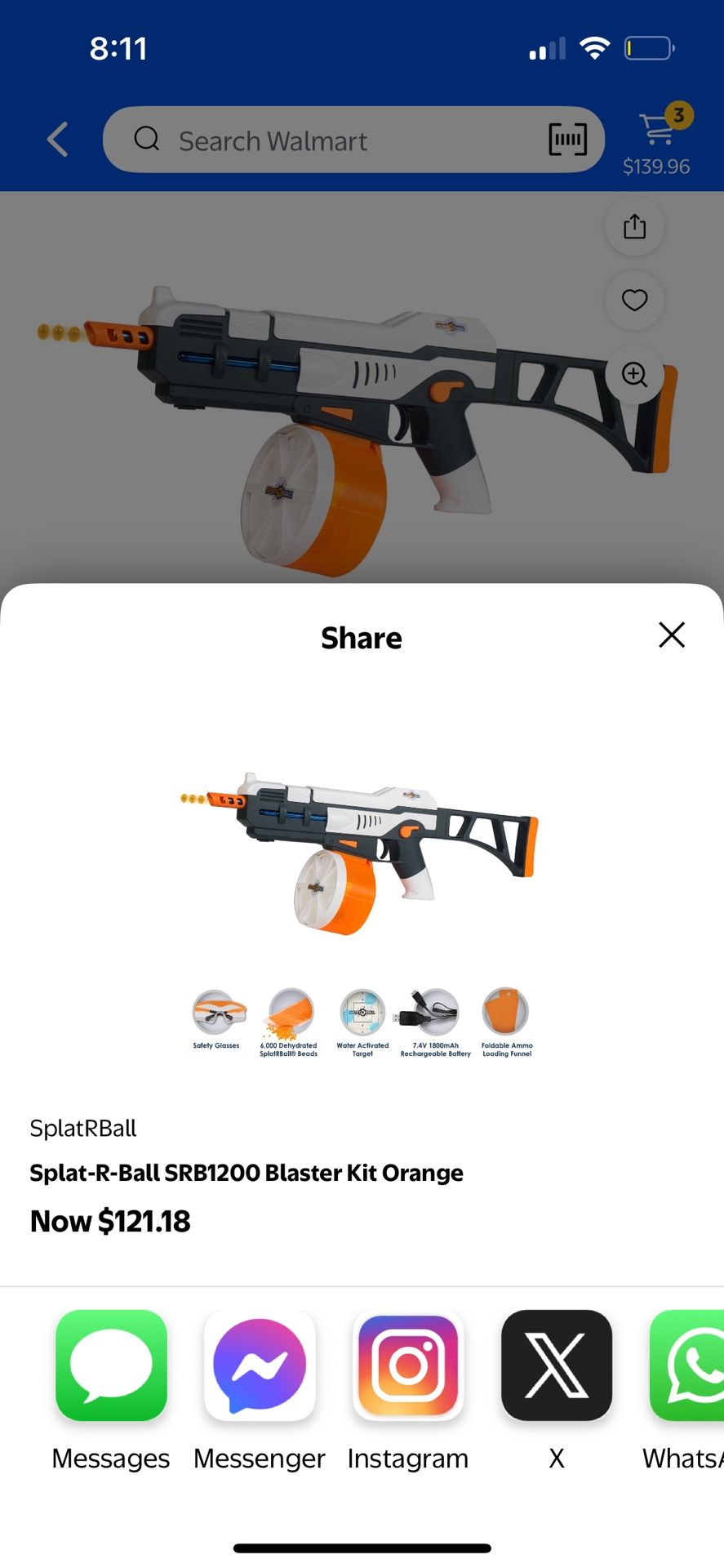 Splat-R-ball SRB1200 Blaster