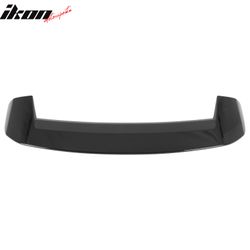 Fits 2021-2027 Jeep Grand Cherokee L WL75 IKON Gloss Black Window Roof Spoiler ABS