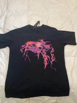 Vlone x NBA YoungBoy Lightning Eyes T-Shirt Black Purple Size L Made in USA