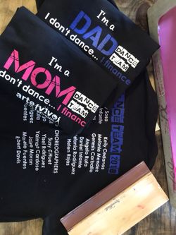 Tshirt silk screen printing.