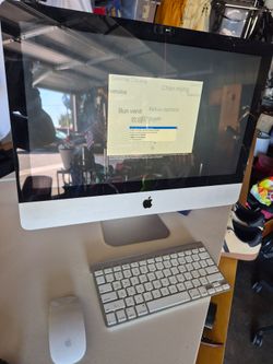 Mac monitor, keyboard, mouse