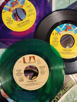 ELO (3) 45rpm Vinyl w/ pic Sleeves