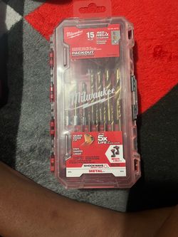 Milwaukee 15-Piece Red Helix Titanium Drill Bit Set
