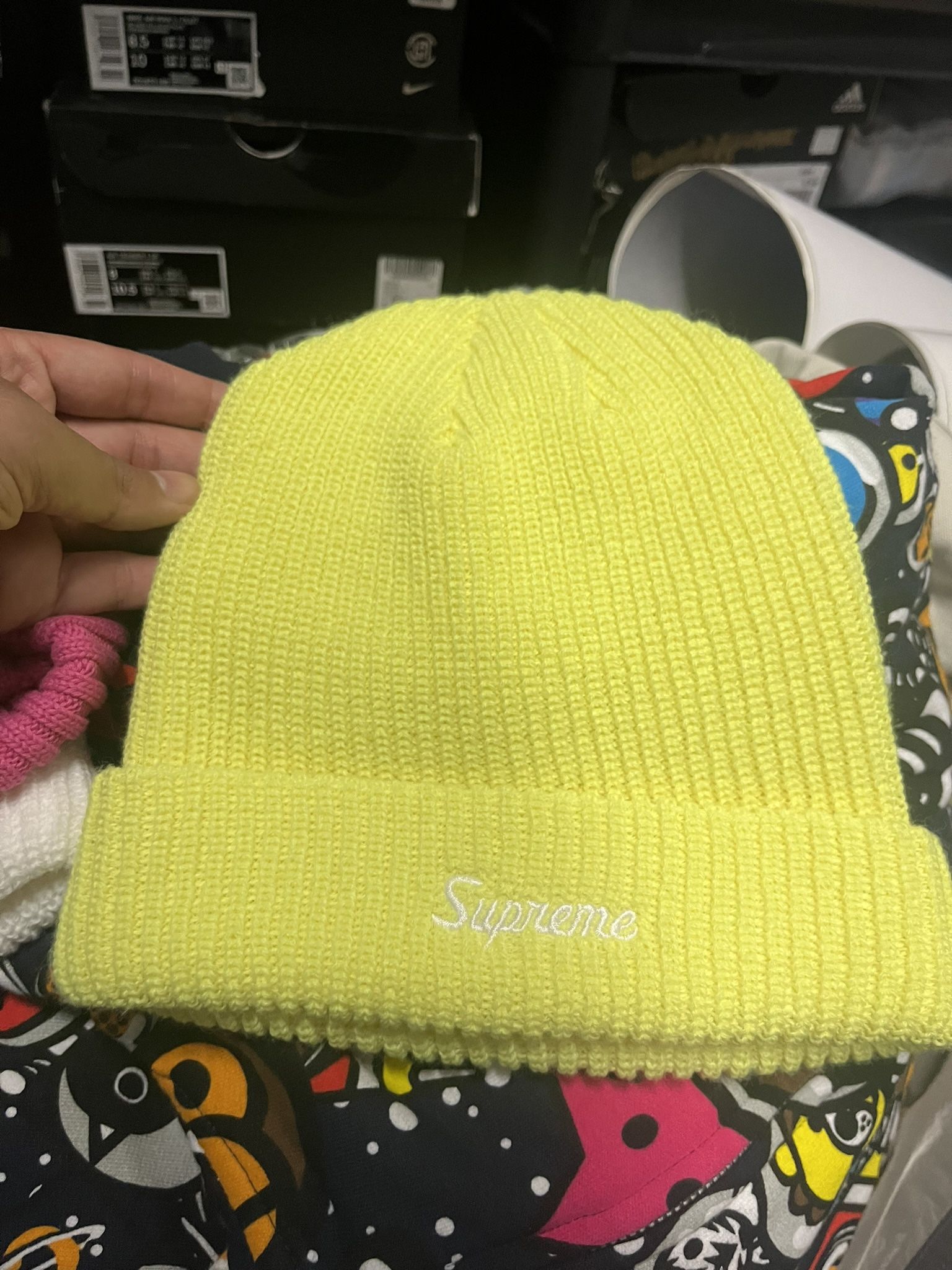 NEW SS22 Supreme Beanie Light Lime
