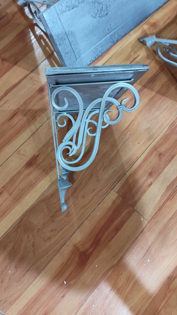 Wood & Metal Shelves