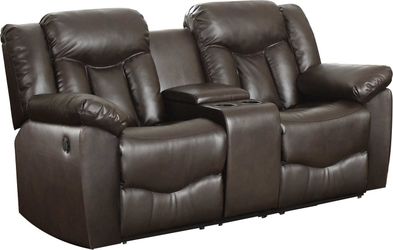 Leather motion loveseat ( 2 reclining seat)