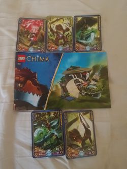 Lego Chima Set #70112. Used, No Box. Includes Manual And 5 Chima Cards. No Missing Pieces.