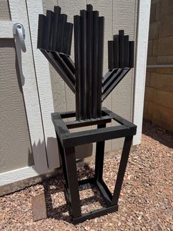 Metal cactus art