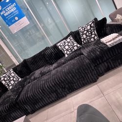 Huge Double Chaise Sectional With XL Ottoman ✨ Customizable 🎨