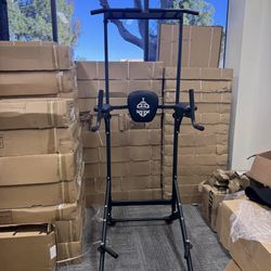 Sportsroyals Power Tower Pull Up Bar Station, 450LBS Stable Pull Up Dip Station for Home Gym Strength Training Equipment