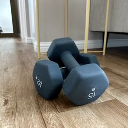 15 lb dumbbells