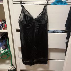 black victoria’s secret slip 