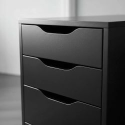 IKEA ALEX Drawer unit, black-brown, 14 1/8x27 1/2 "