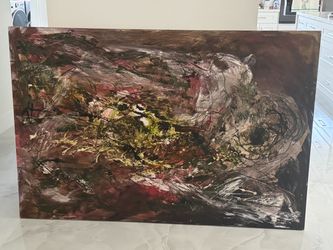 Large Abstract Canvas Painting
