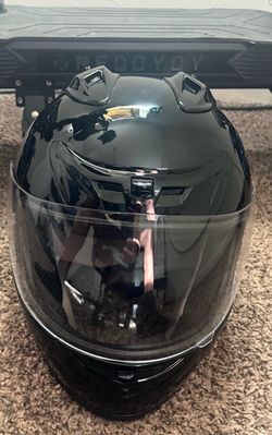 Black Full-Face Motorcycle Helmet