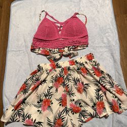 Crop Top And Shorts Set