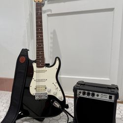 Starcaster By Fender Strat And Amplifier