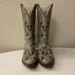 Shyanne turquoise aqua mint cowboy boots size 7.5