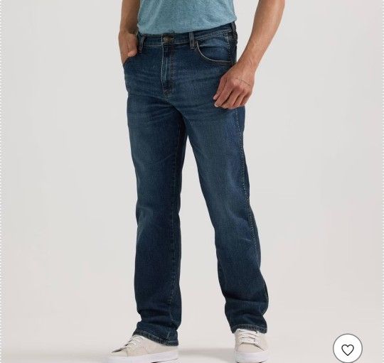 Wrangler Men's Dark Wash Relaxed Bootcut 36"x34