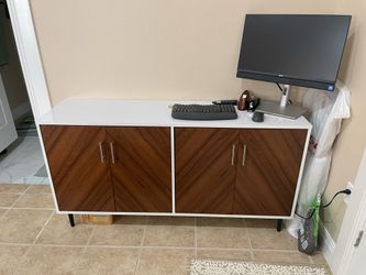 Modern Sideboard w/Book match doors - $175