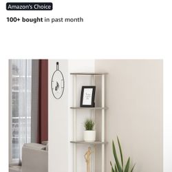 Amazon 5-Tier Corner Shelf - Sonoma Oak/White