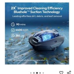Robotic pool cleaner / Aspiradora de piscinas .